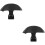 2Pcs Sturdy Motorcycle Backrest Black Sponge Iron Seat Cushion 8