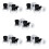 20Pcs Clay Repair Tool Ceramic Trimmer with Centering Aid White 10
