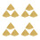 12Pcs Resin Egyptian Pyramid Miniature Decoration 10