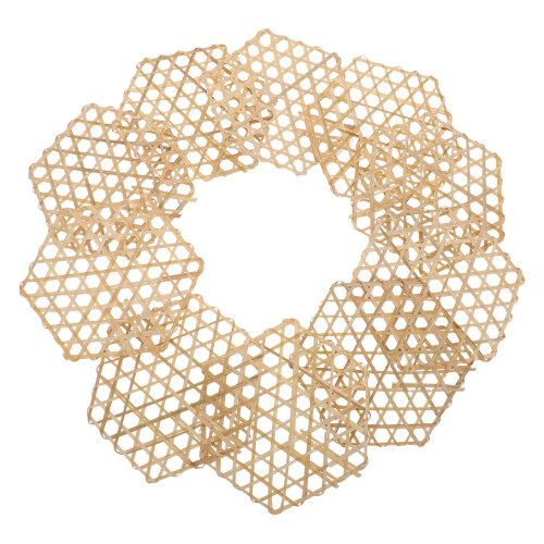 50Pcs Beige Vegetable Press Mesh for Jars Bamboo Fermenting Tool