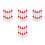 4Pcs Red Plastic Needle Tip Bottles for Acrylic Paint and Glue Storage 6