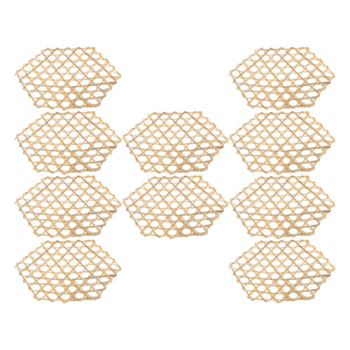 50Pcs Beige Vegetable Press Mesh for Jars Bamboo Fermenting Tool 1