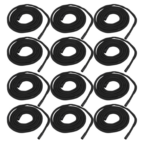 100Pcs Durable Black Polyester Drawstring for Pants and Hoodies 2
