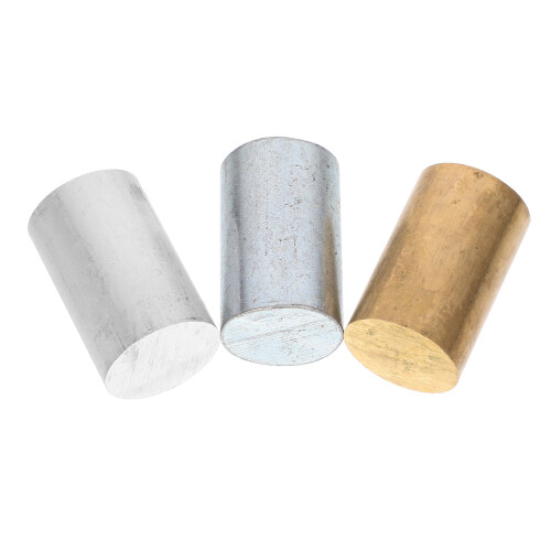 12Pcs Density Cylinders Set Copper Iron Aluminum for Science Teaching 1