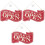 3Pcs Red Vintage Open Closed Sign Practical Decorative Door Accessory 3