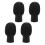 20Pcs Black Silicone Drumstick Tips Noise Reducing Practice Silencers 3