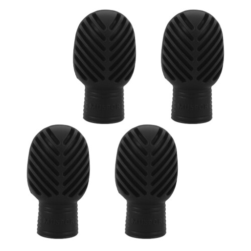 20Pcs Black Silicone Drumstick Tips Noise Reducing Practice Silencers 2