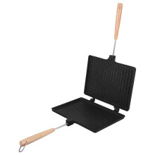 2St Aluminium Sandwich Pan Met Handvat Nonstick Voor Ontbijt