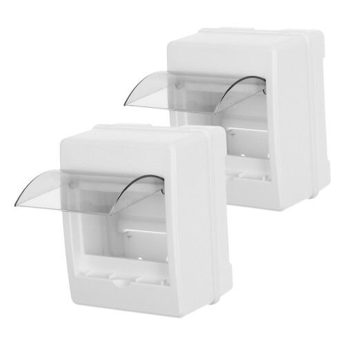 8St Plastic Elektrische Verdeelbox Met Transparant Voor