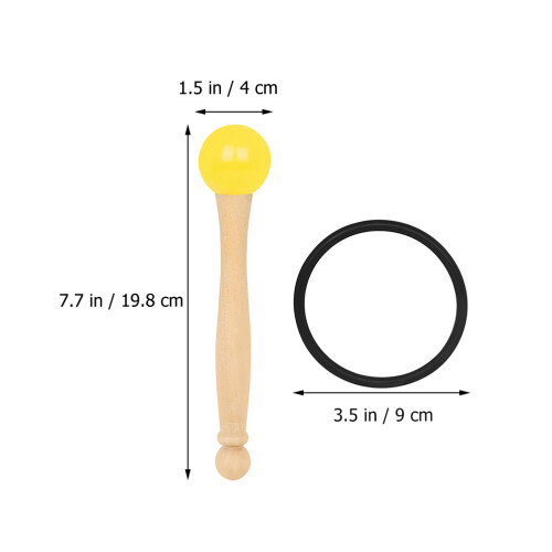 1Set Rubber Ring Zingen Kom Mallet Lichtgewicht Accessoire 1