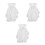 3St Witte Afneembare Ruches Kraag En Dames Kleding 8