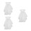 3St Witte Afneembare Ruches Kraag En Dames Kleding 6