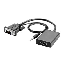 Plug And Play VGA To HDMI Adapter With Full HD 1080P Support Universal Compatibility And Anti Oxidation Connector For Long Lasting Signal Transmission