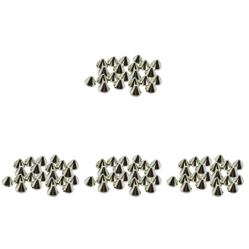 400Pz Perline Spacer Argento Per Decorazioni Punk Gioielli E Borse 1