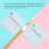 Blue Mini Pocket Printer 57x25mm Bluetooth Thermal 1000mAh 7
