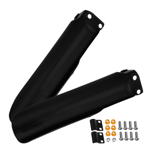 3St Zwarte Aluminium Frontvork Set Motorfiets Modderkap 2