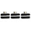 3St Zwarte Aluminium Frontvork Set Motorfiets Modderkap 7