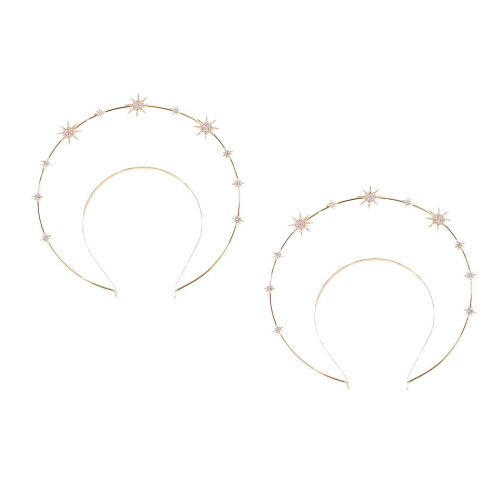 2Pz Fascia Oro A Stella, Vintage Per Eventi 2