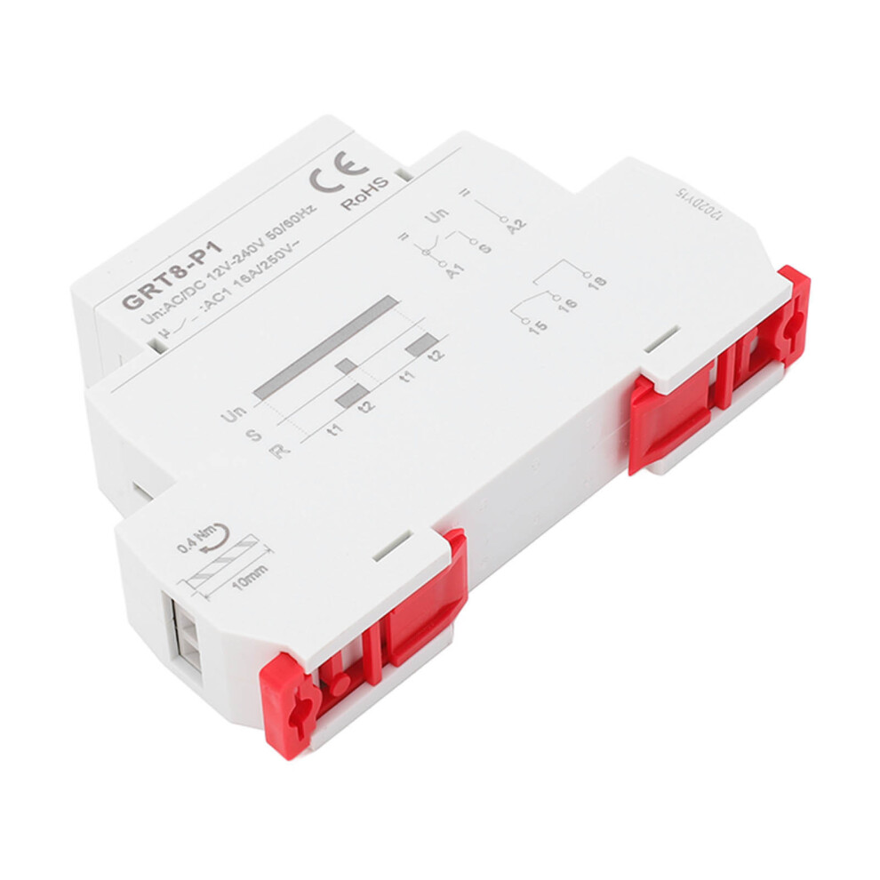 Pulse Output Delay Relay With Led, Ac/Dc 12V-240V, 0.1S-100D 3011374513963