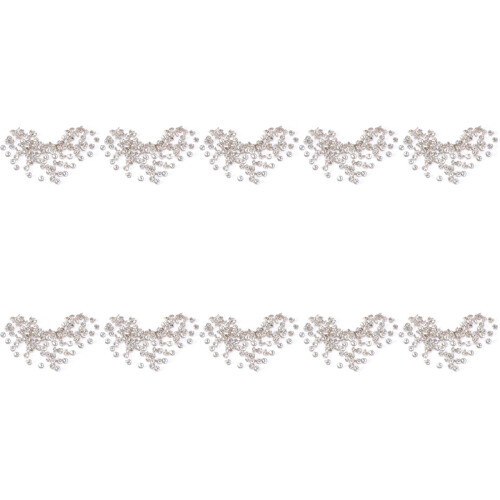 1000Pz Borchie Metalliche Con Cristalli Per Moda DIY 2