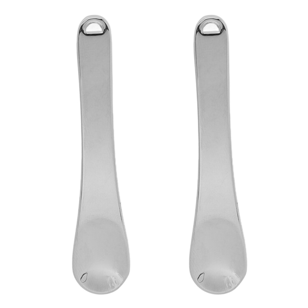 Cream 2Pcs Stainless Steel Eye Spatula Makeup Applicator Tiny Spoon