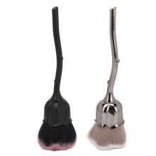 High-Quality Fiber Bristles, Comfortable and Ergonomic, 2pcs Skin-Friendly Bristles Nail Art Cleaner Tools, Rose Shape Nail Brush & Makeup Brush