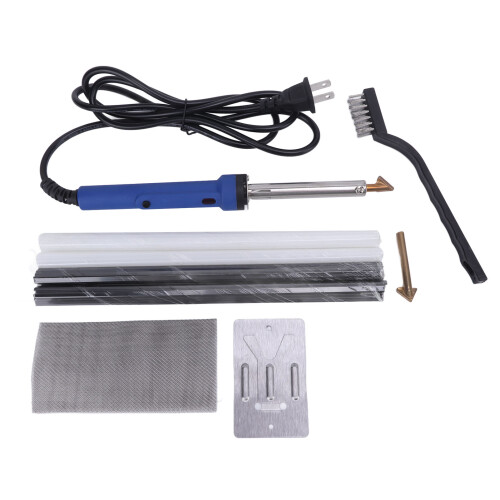 Adjustable Temperature Welder Tool with Safety Design, Plastic Welding Kit for Car Bumper Dashboards, Includes Interchangeable Tips Wide Application