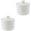 2Pièces Bols En Céramique Couvercle - Idéal Soupe Pudding 3