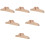 6Pièces Pieds Séparateurs En Bois Couleur Khaki Pour Usage 9