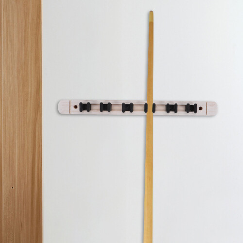 1Ensemble Rack Mural Cues Billard Bois Pour Usage 2