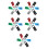 30Pièces Serrures Casier Gym 3 Chiffres Couleurs Multiples 8