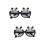 2Pièces Lunettes Prop Panda Pour Party Décor Tpee 9