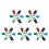 30Pièces Serrures Casier Gym 3 Chiffres Couleurs Multiples 7
