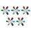 30Pièces Serrures Casier Gym 3 Chiffres Couleurs Multiples 10