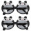 2Pièces Lunettes Prop Panda Pour Party Décor Tpee 7