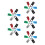30Pièces Serrures Casier Gym 3 Chiffres Couleurs Multiples 6