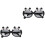 2Pièces Lunettes Prop Panda Pour Party Décor Tpee 5