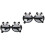 2Pièces Lunettes Prop Panda Pour Party Décor Tpee 6