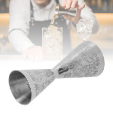 Doppelkopf-Cocktailmaß aus Edelstahl 30ml/45ml Messbecher