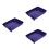 3Pièces Plateau Organisateur ABS Bleu Usage Polyvalent 4