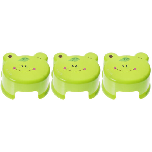 3Pièces Tabourets Enfant Vert Facile À Déplacer 2