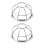 6Pièces Protection Murale Argentée Pour Sprinklers Cages Robustes 2