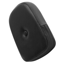 5Pièces Coussin Passager Cuir Noir Support Confort