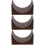 3Pcs Coffee Machine Filter Holder Wooden Filter Organizer Light Brown 8