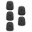5Pièces Coussin Passager Cuir Noir Support Confort 4
