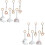 12Pièces Jouets Bébé En Bois Suspendus Multicolores 6