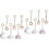 12Pièces Jouets Bébé En Bois Suspendus Multicolores 4