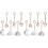 12Pièces Jouets Bébé En Bois Suspendus Multicolores 2