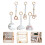12Pièces Jouets Bébé En Bois Suspendus Multicolores 8