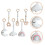 12Pièces Jouets Bébé En Bois Suspendus Multicolores 9